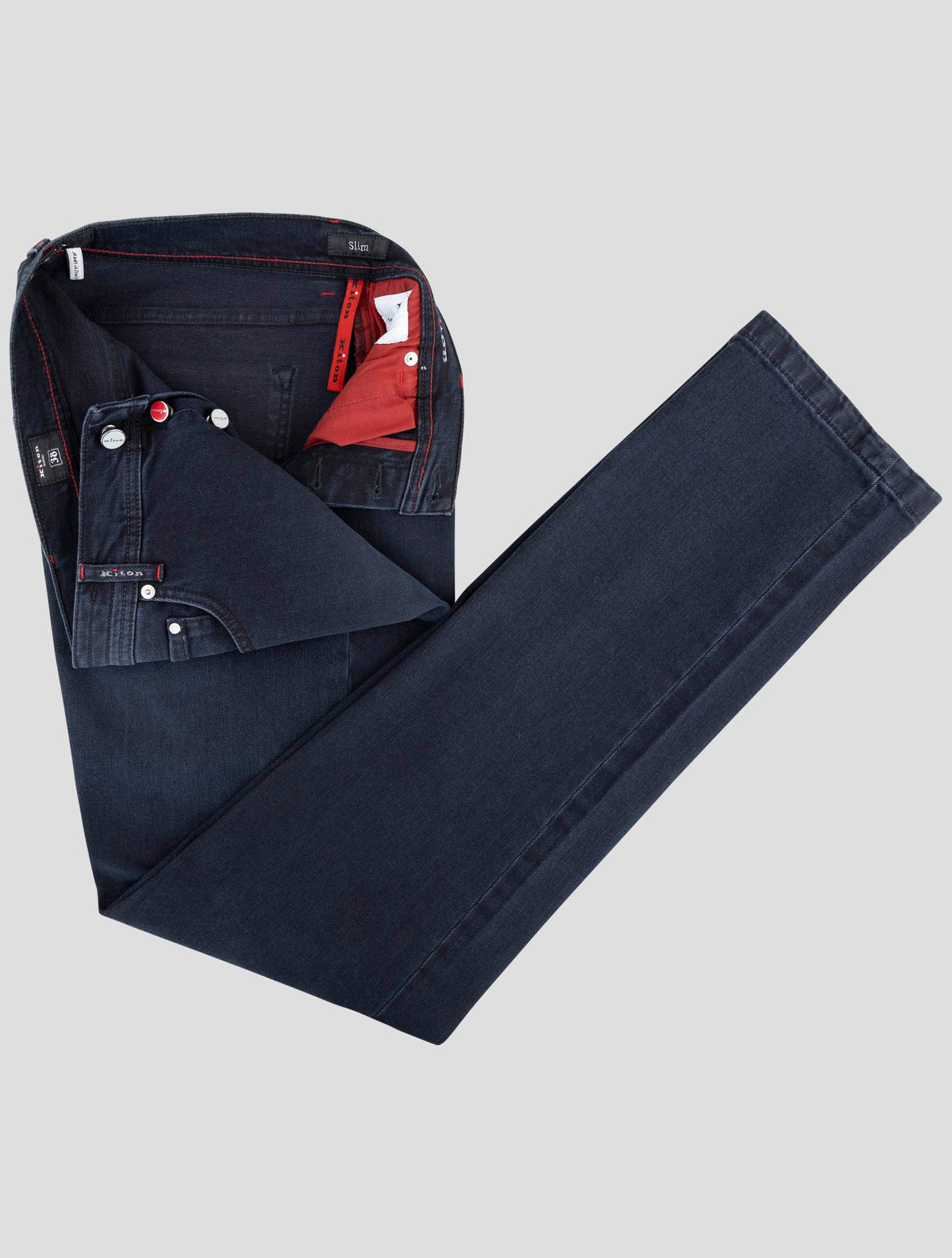 Kiton Blue Cotton Ea Jeans