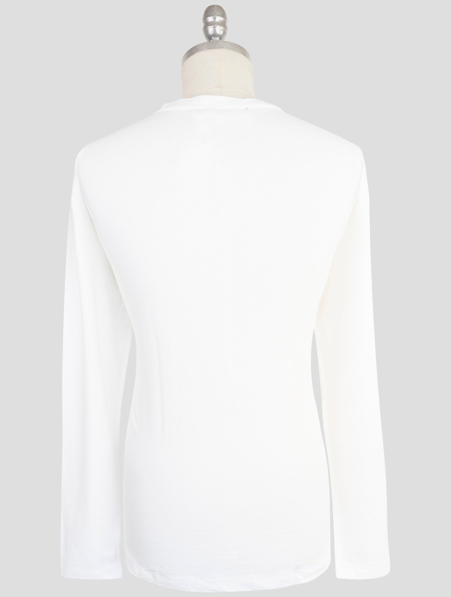 Kiton Knt White Cotton Sweater Crewneck