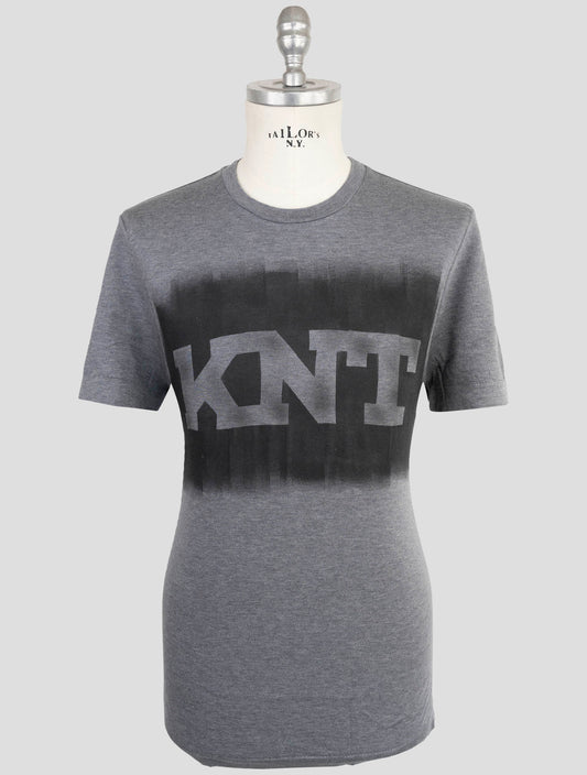 Kiton Knt Gray Cotton T-Shirt