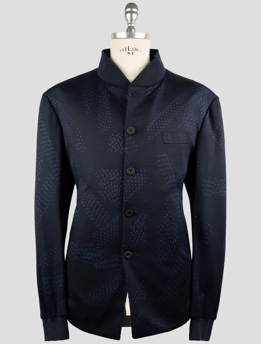 Kiton Knt Blue Wool Suit
