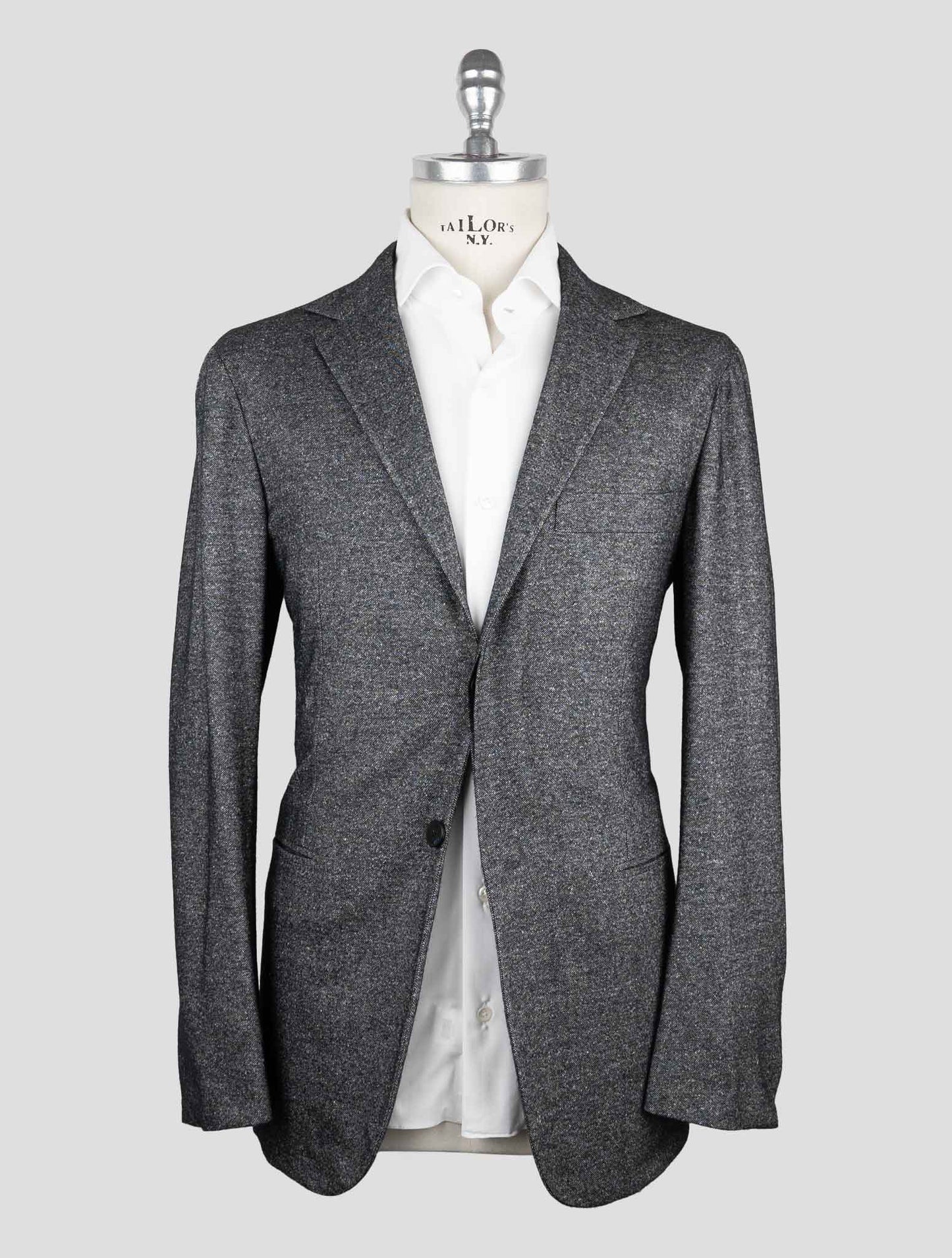 Kiton Knt Gray Cashmere Silk Suit