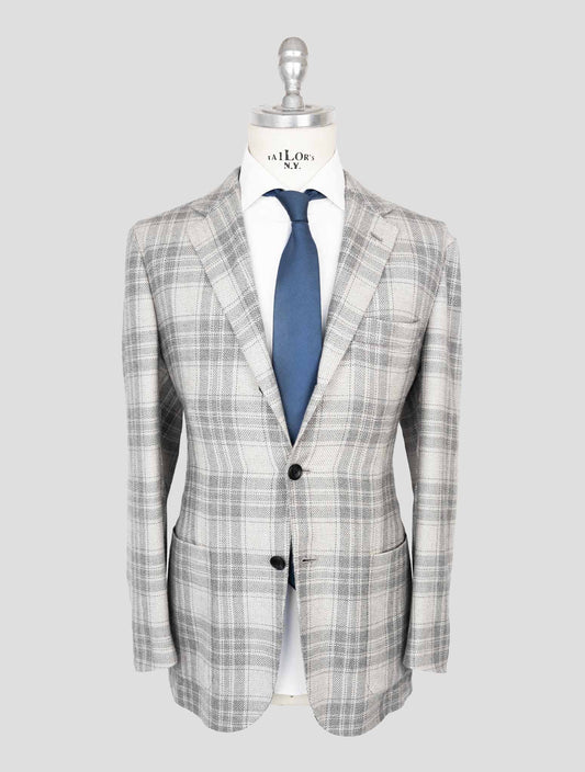 Kiton Gray Cashmere Blazer