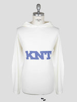 Kiton Knt White Cotton Sweater Hoodie