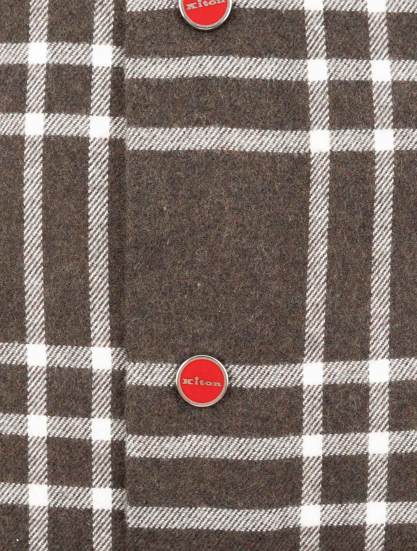 Kiton Brown Cotton Shirt