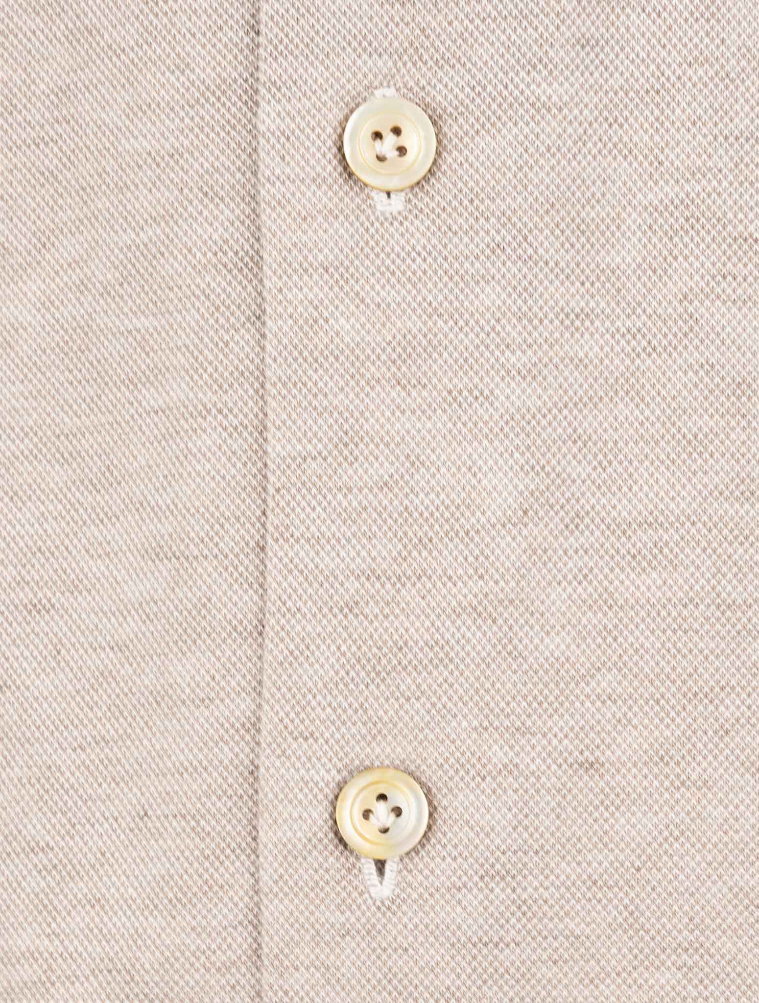 Kiton Beige Cotton Shirt