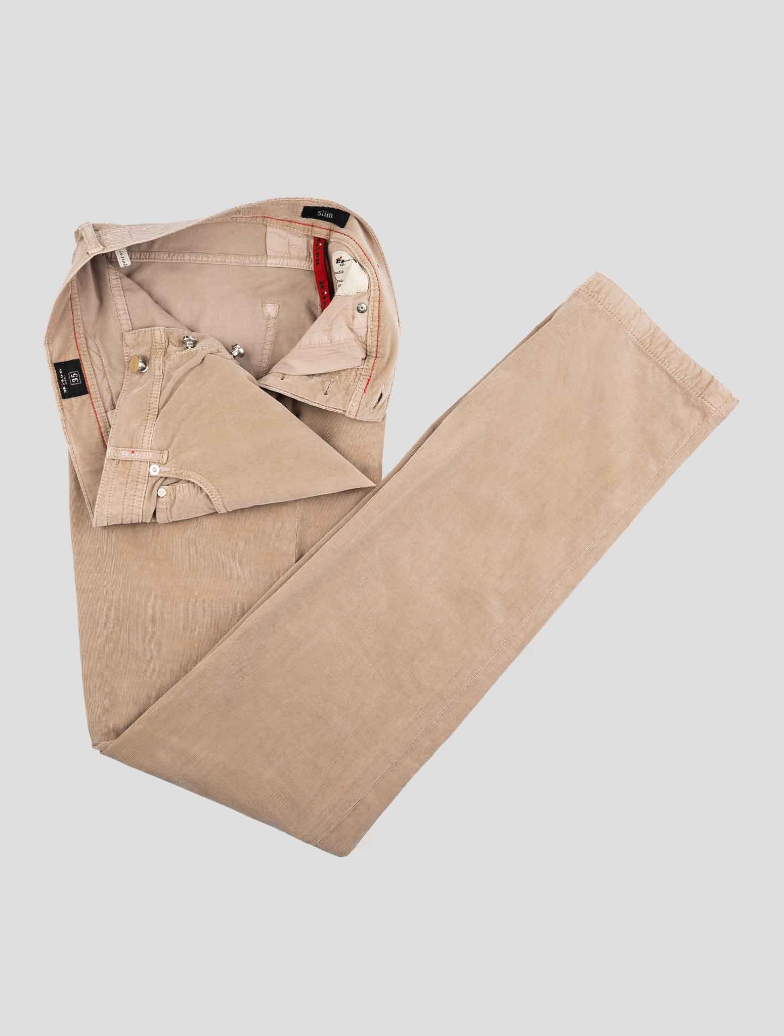 Kiton Brown Cotton Ea Jeans