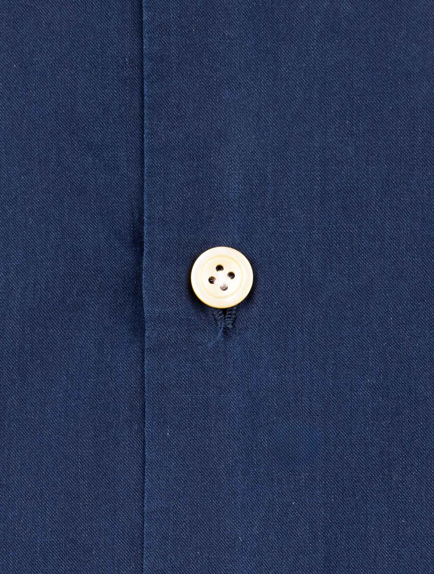 Kiton Blue Cotton Shirt