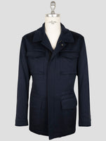 Kiton Blue Cashmere Coat