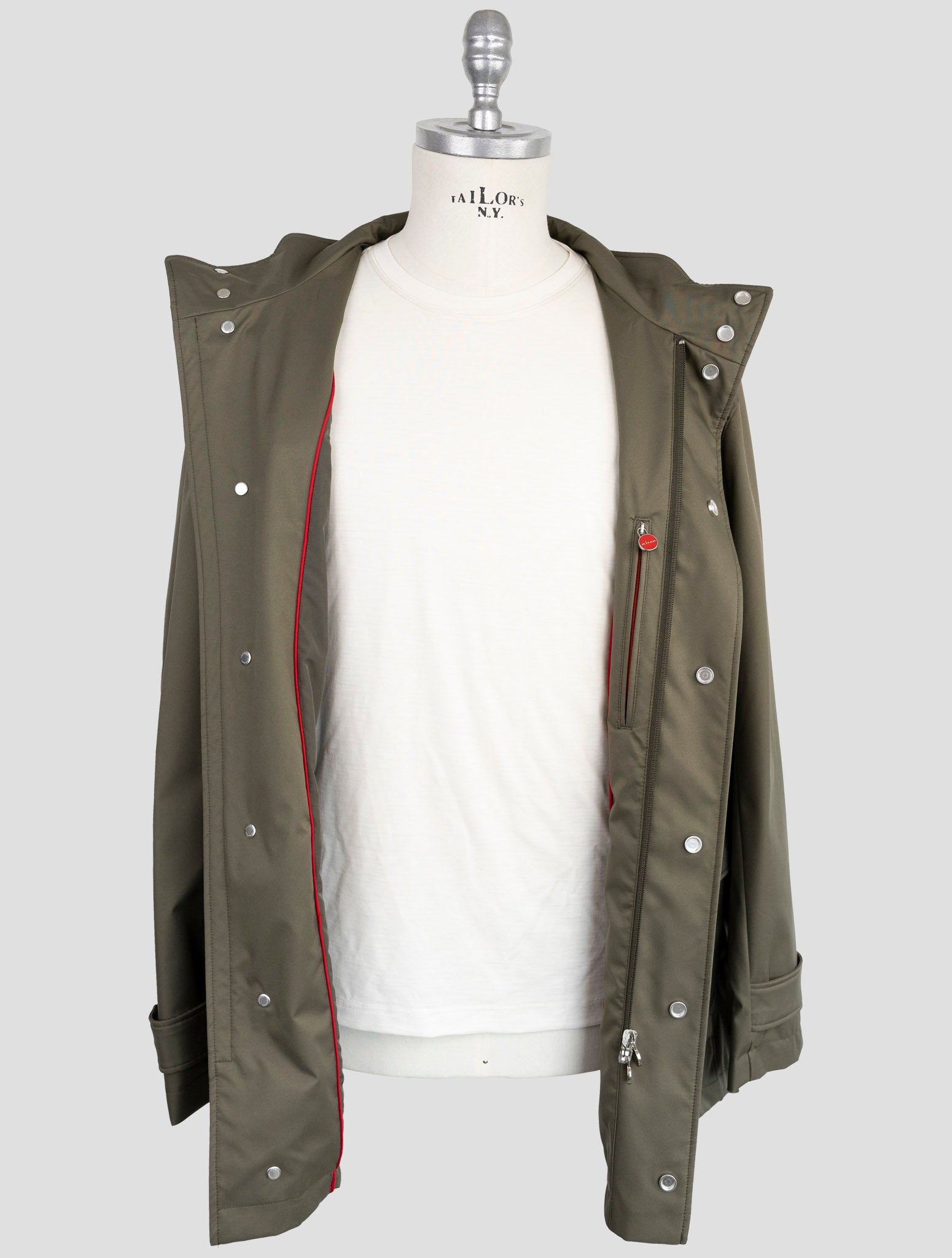 Kiton Green Pl Coat