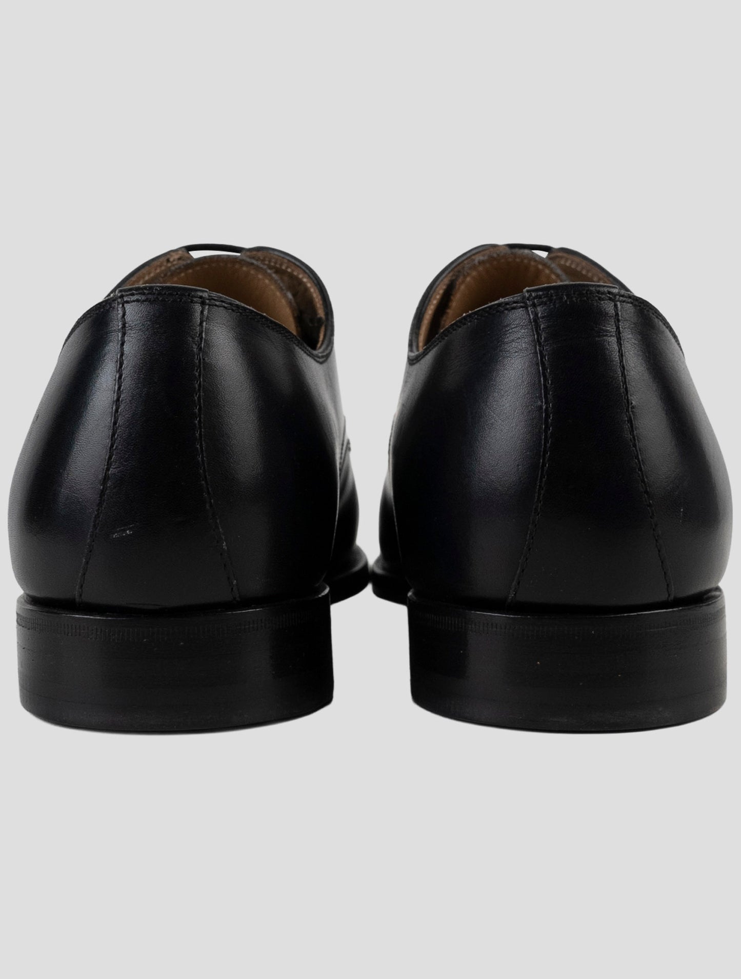 Kiton Black Leather Dress Shoes