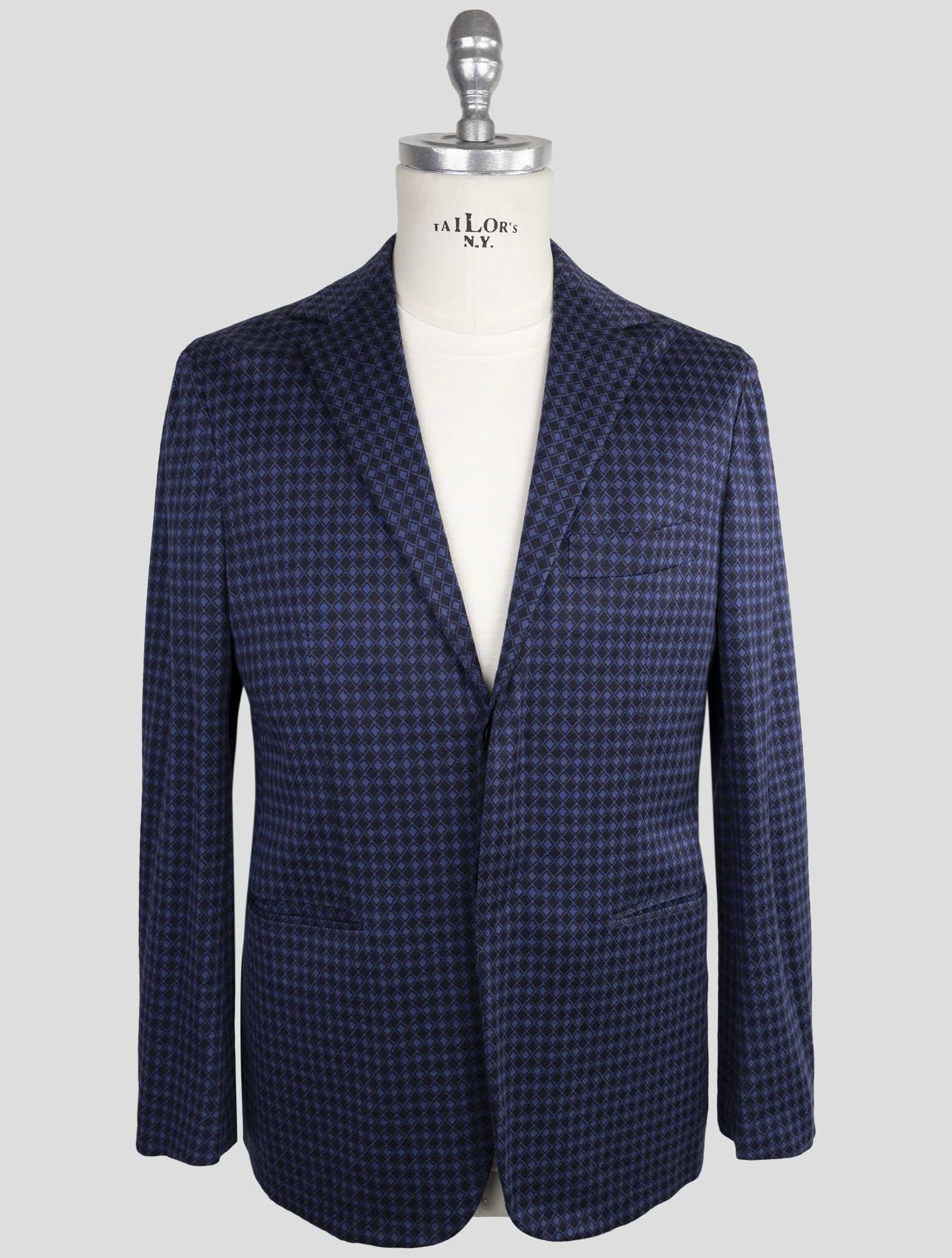 Kiton KNT Blue Cotton Cashmere Pa Blazer