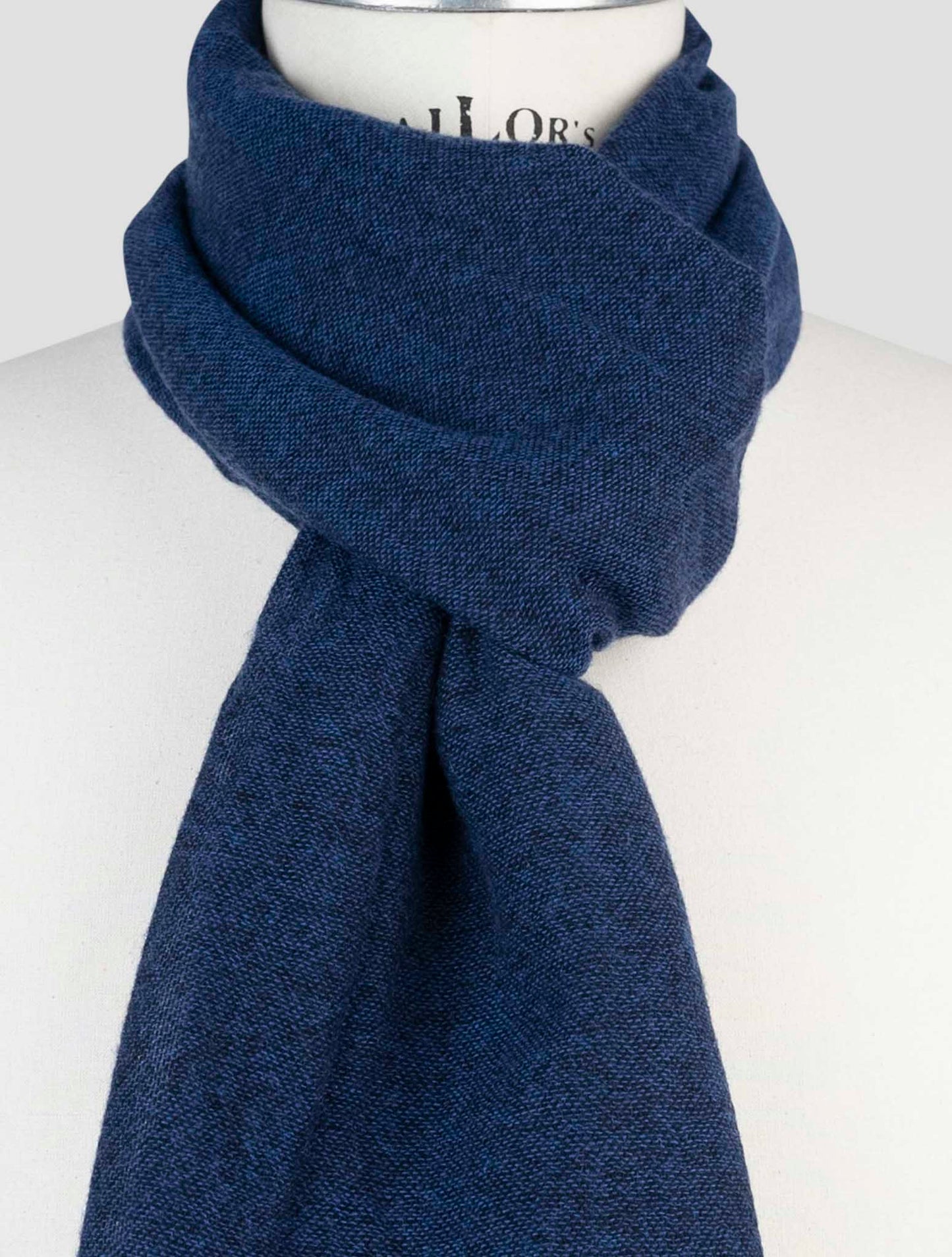Kiton Blue Cashmere Scarf