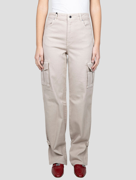 Kiton Beige Cotton Ea Cargo Jeans
