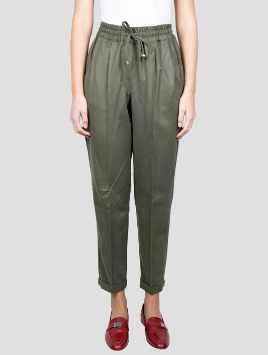 Kiton Green Cashmere Ea Pants