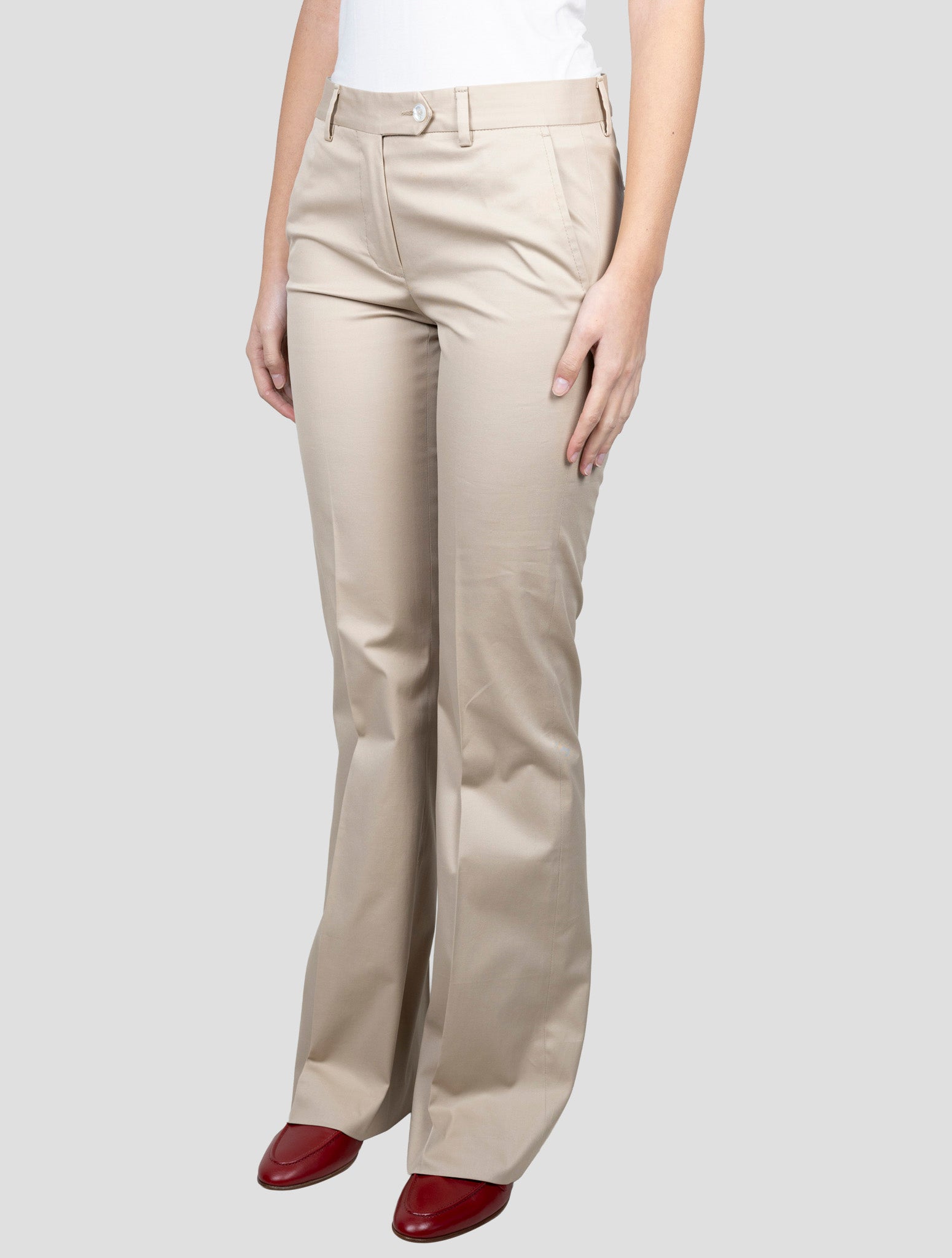 Kiton Beige cotton Ea Pants