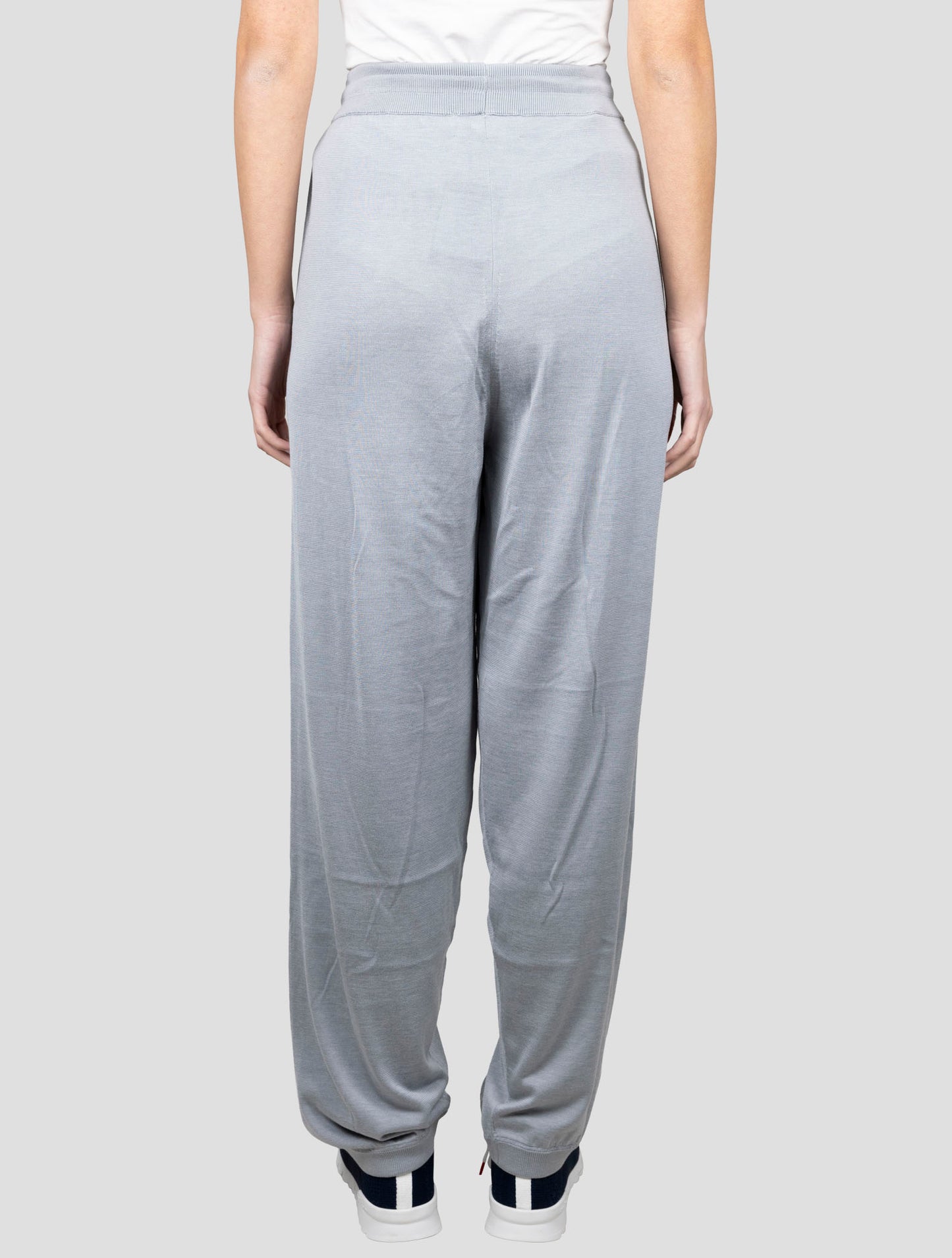 Kiton Gray Silk Cotton Pants