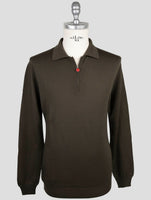 Kiton Green Wool Sweater Polo