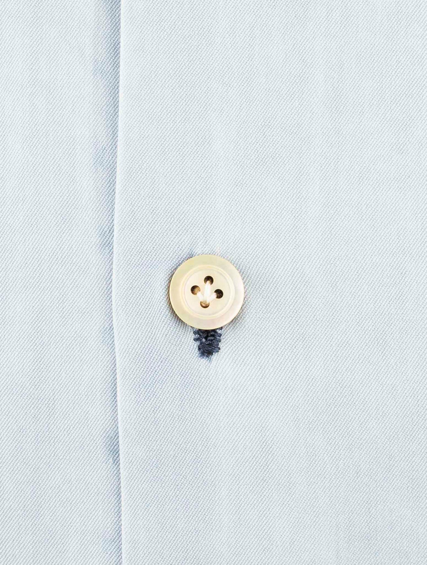 Kiton Light Blue Cotton Shirt