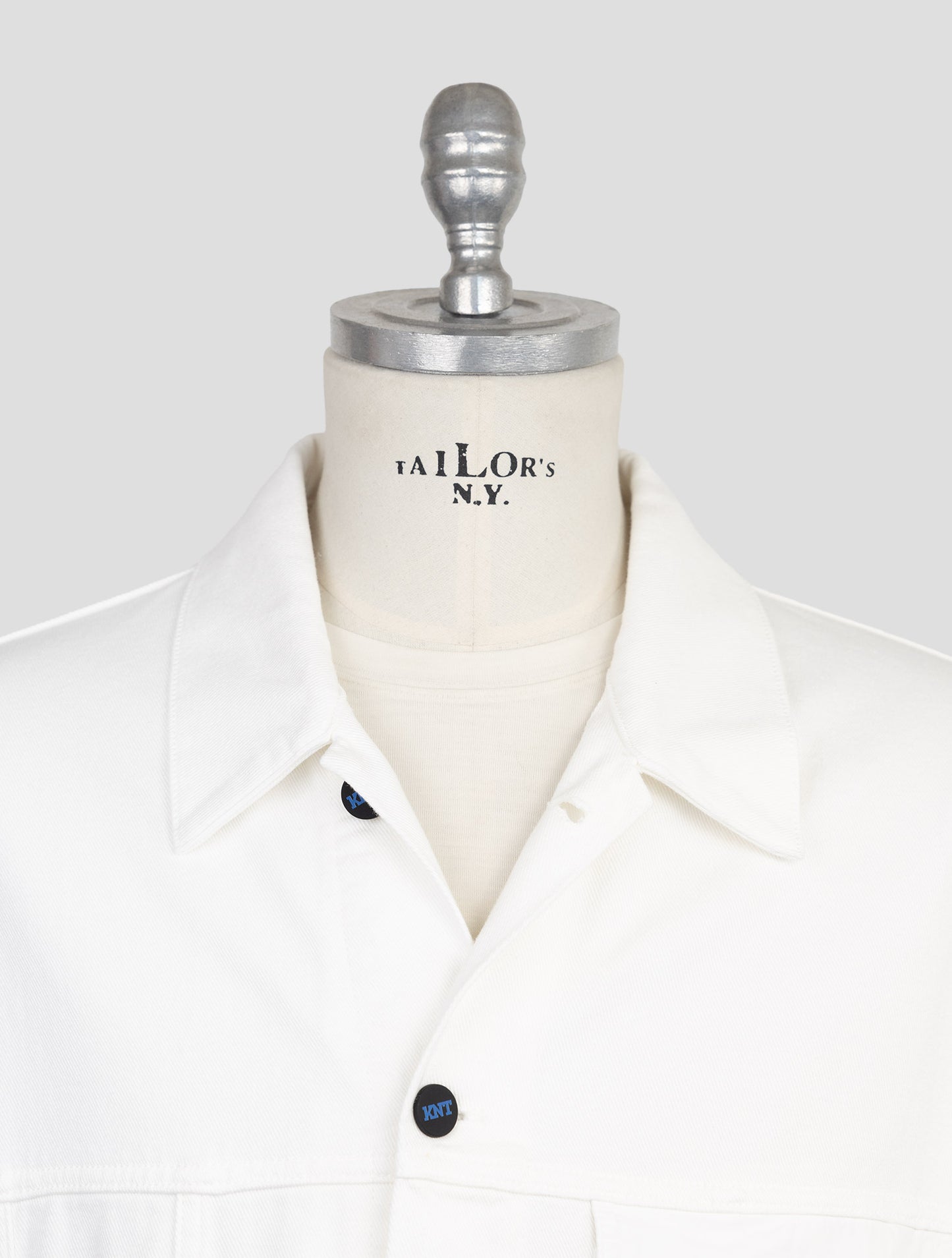 Kiton Knt White Cotton Ea Coat