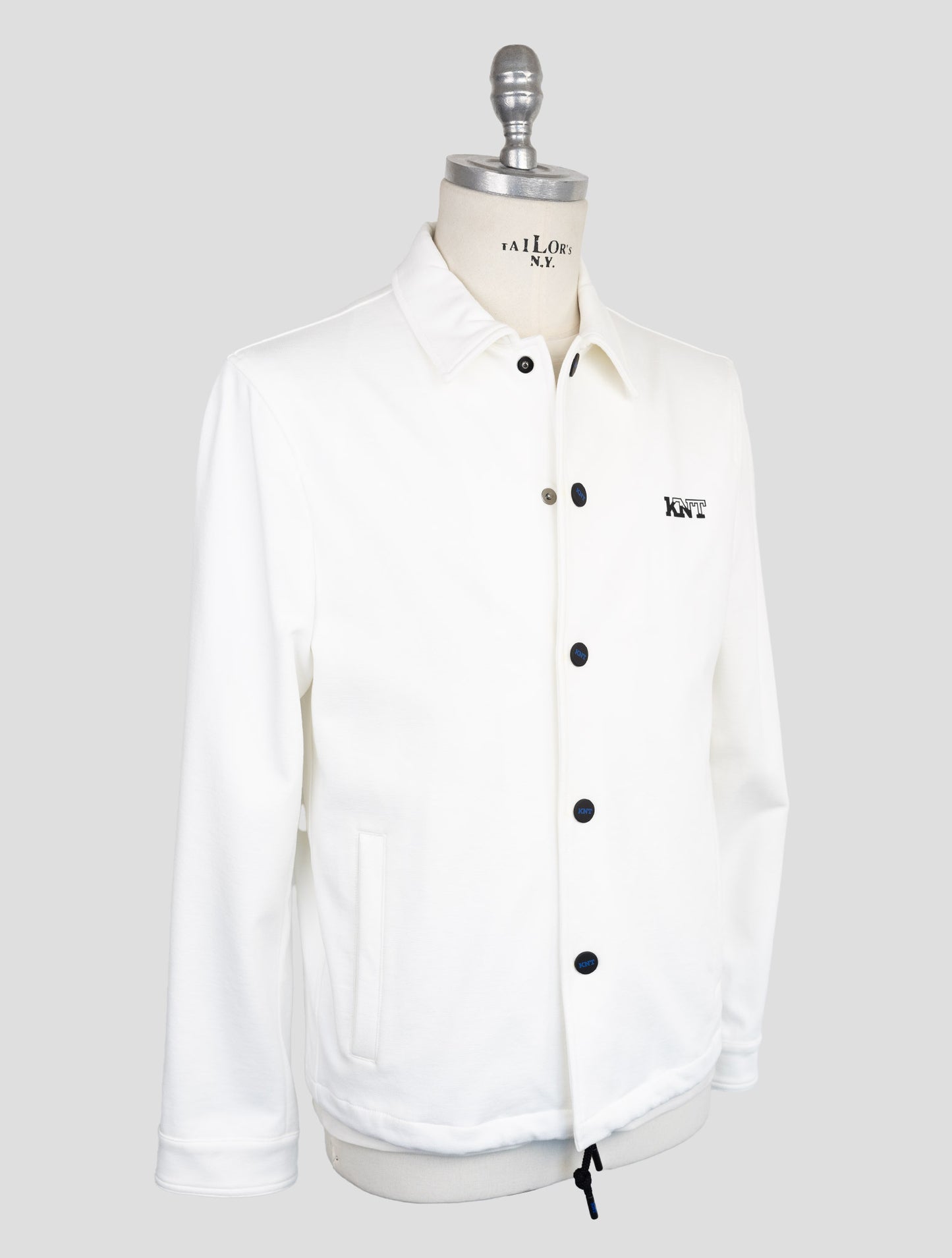 Kiton Knt White Viscose Pa Ea Coat
