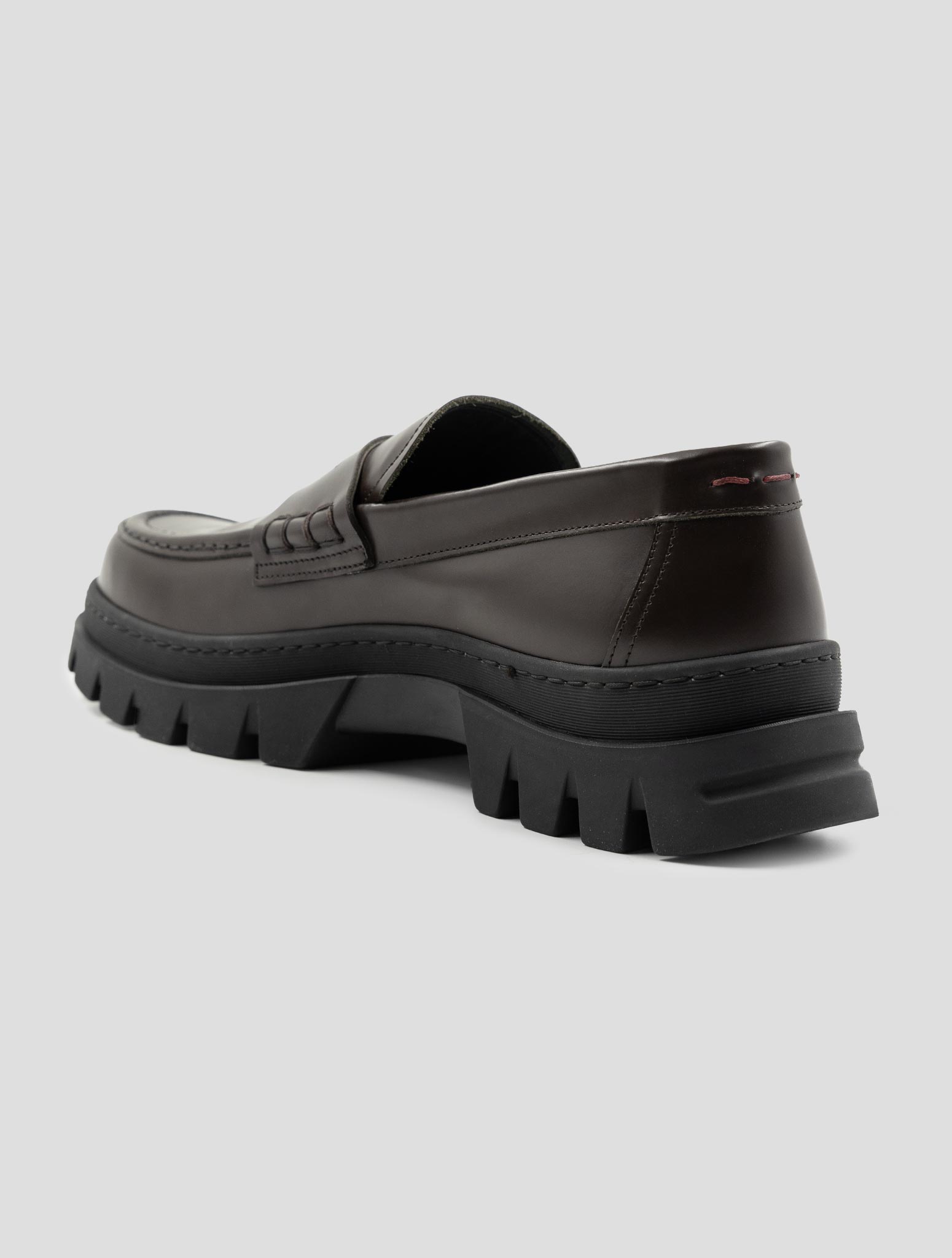 Kiton Brown Leather Loafers