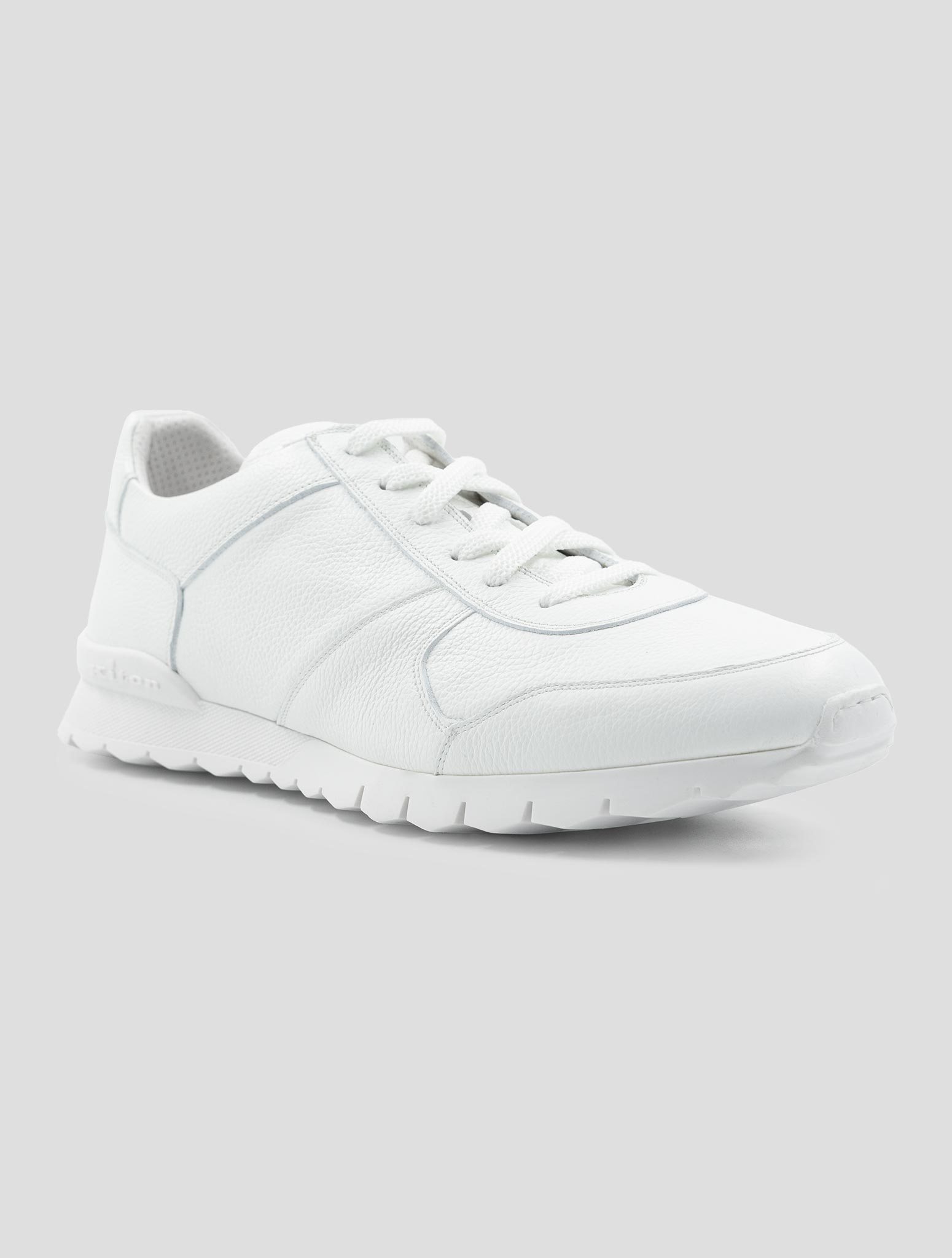 Kiton White Leather Sneakers