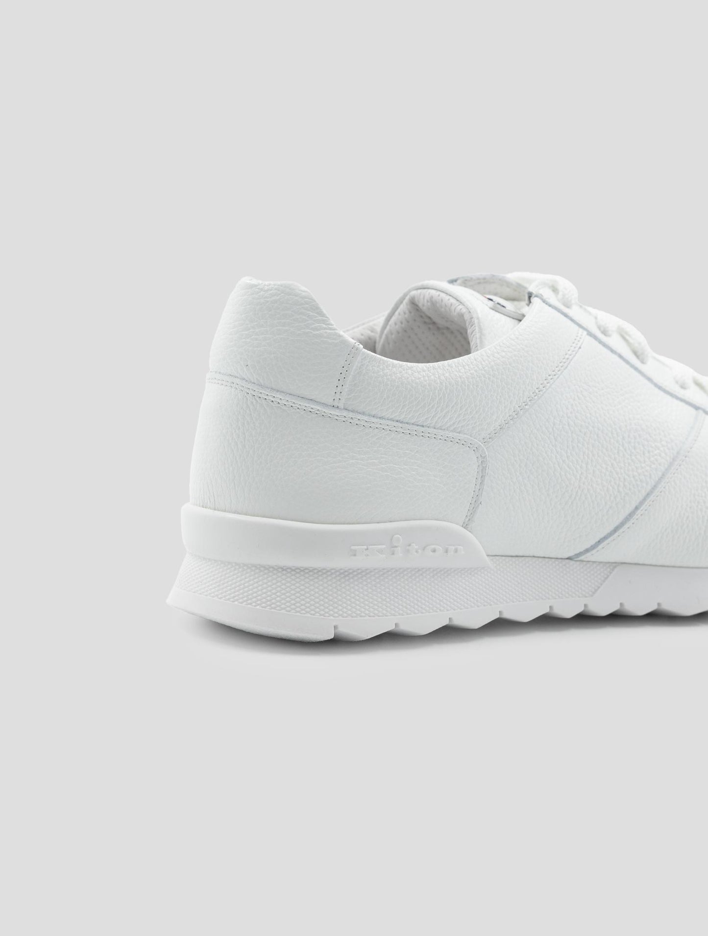 Kiton White Leather Sneakers