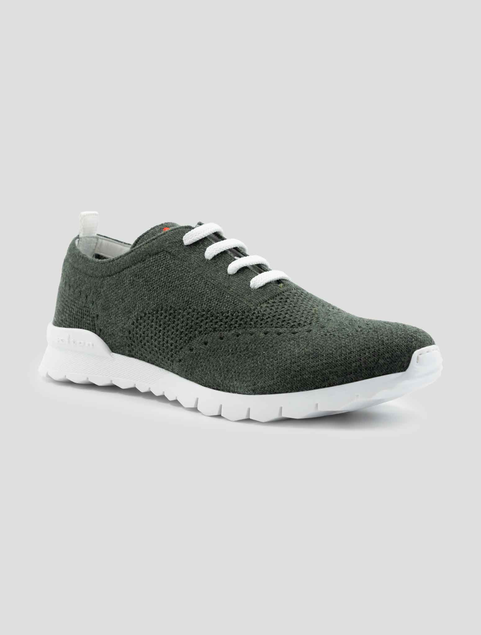 Kiton Green Cashmere Pl Sneakers