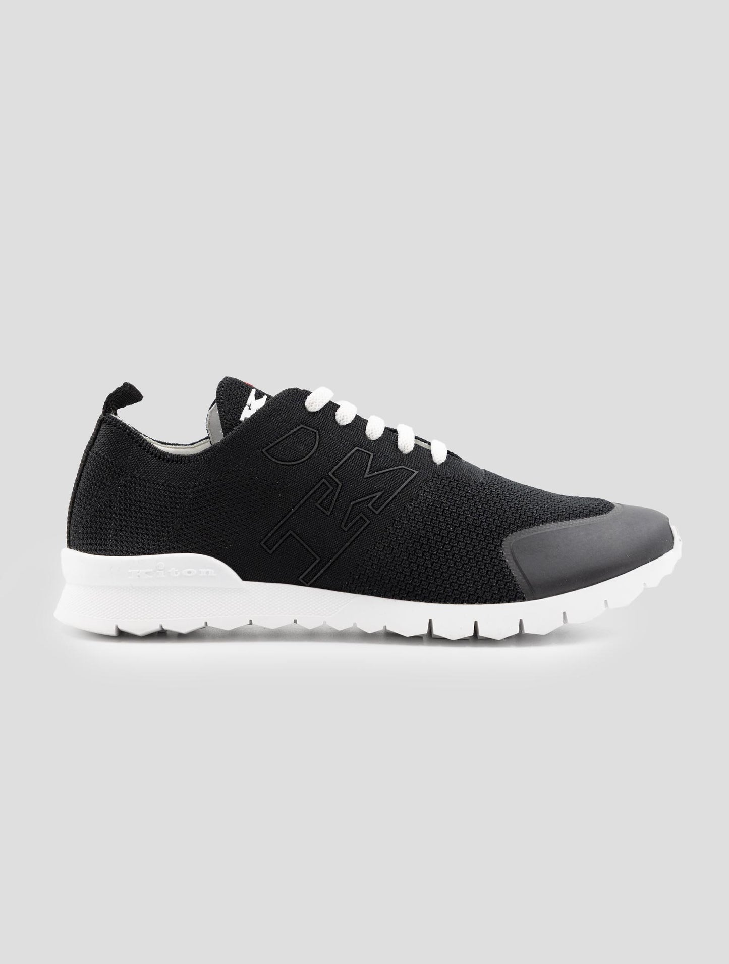 Kiton Black Cotton Ea Pu Sneakers