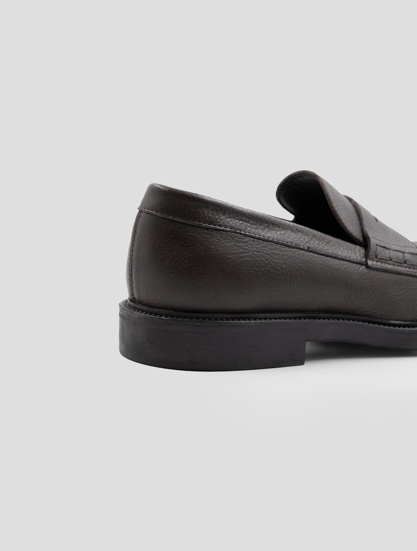 Kiton Brown Leather With Fur Loafers