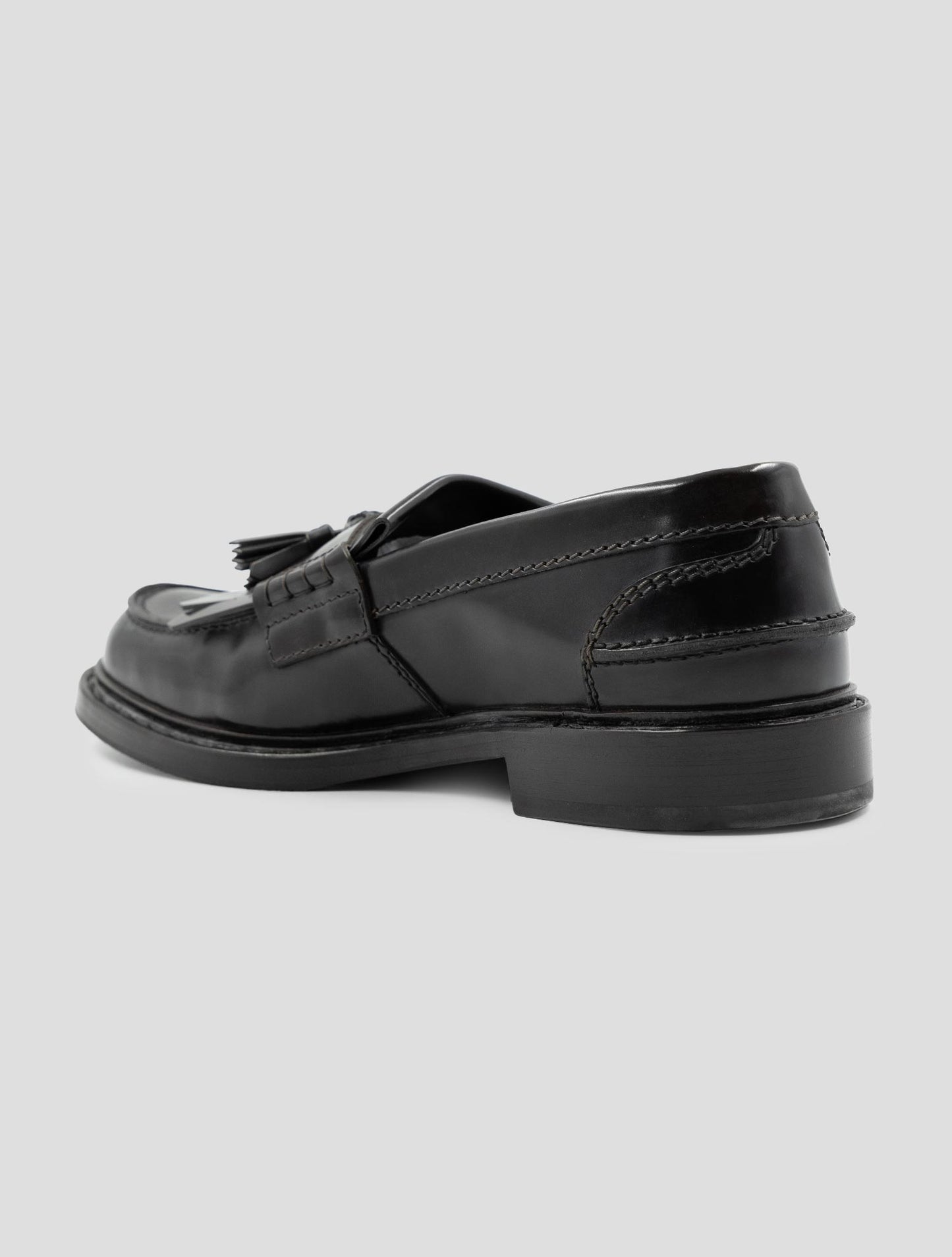 Kiton Brown Leather Loafers