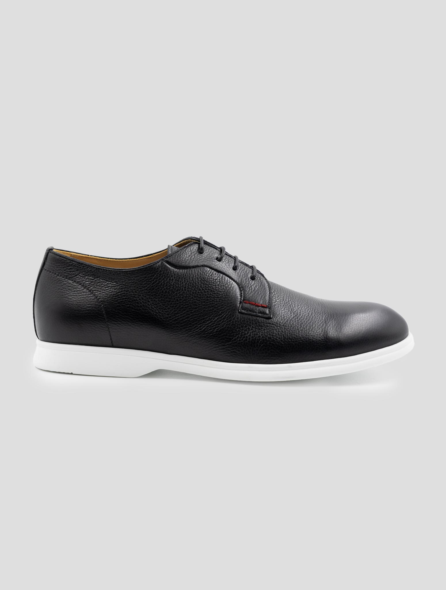 Kiton Black Leather Dress Shoes