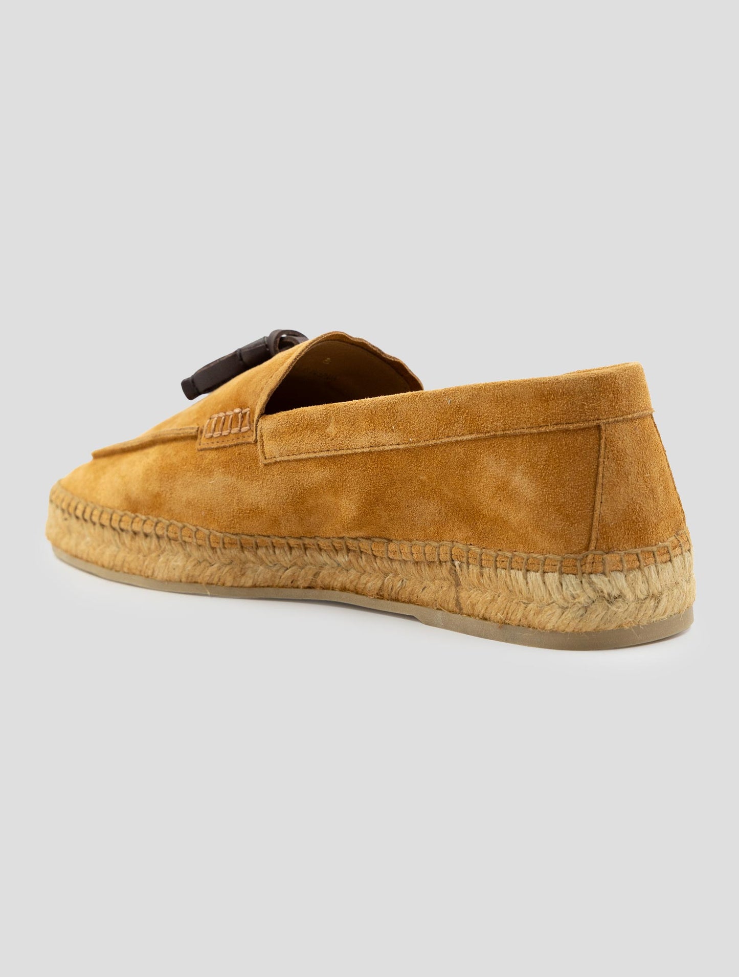 Kiton Orange Leather Suede Loafers