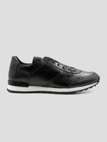 Kiton Brown Leather Sneakers