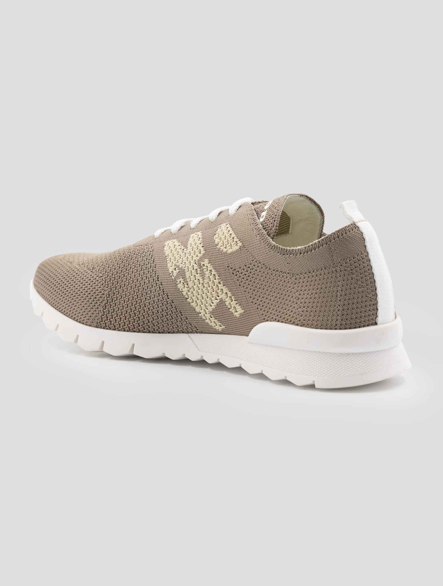 Kiton Brown Cotton Ea Sneakers