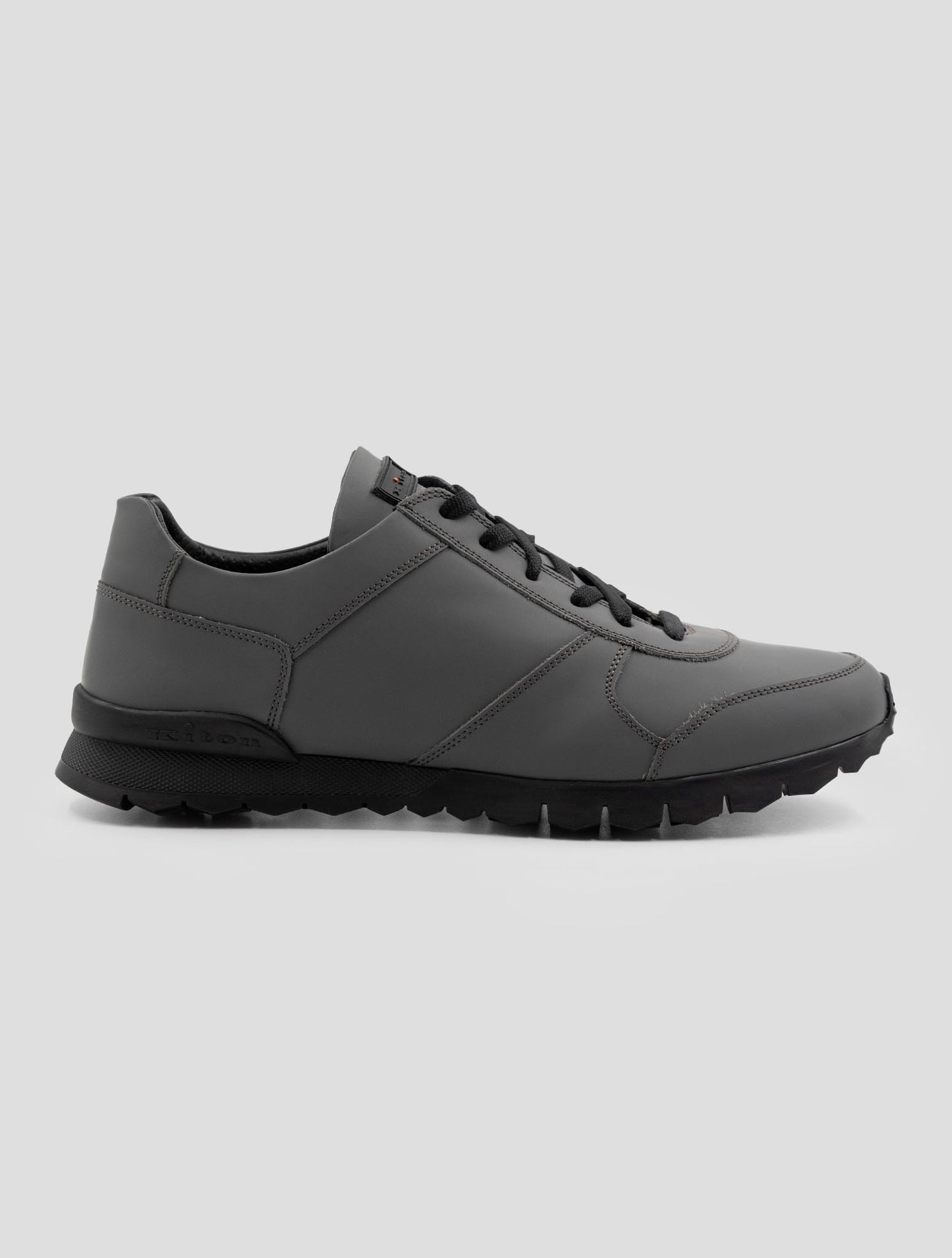 Kiton Green Leather Sneakers