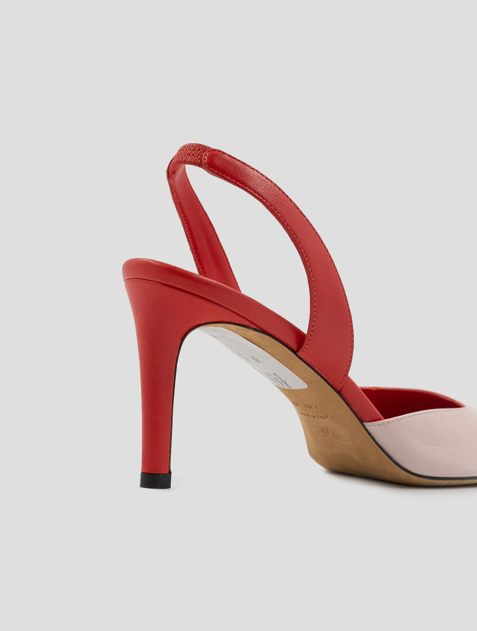 Kiton Red Pink Leather Decollete