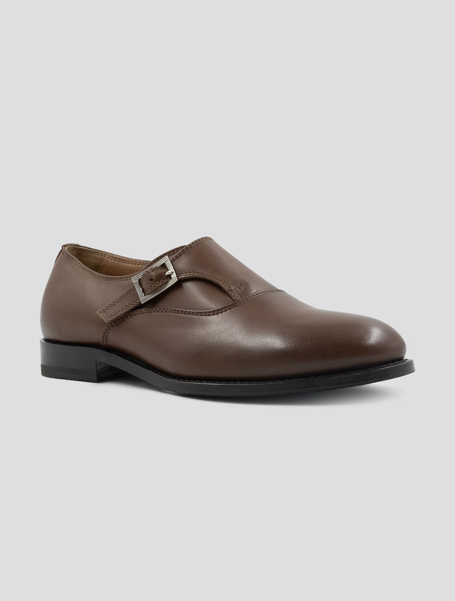 Kiton Brown Leather Dress Shoes