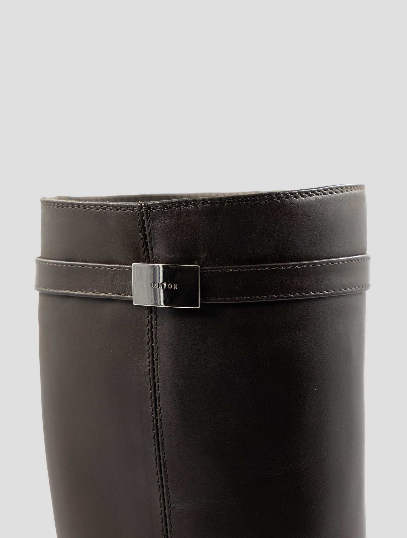 Kiton Brown Leather Boots
