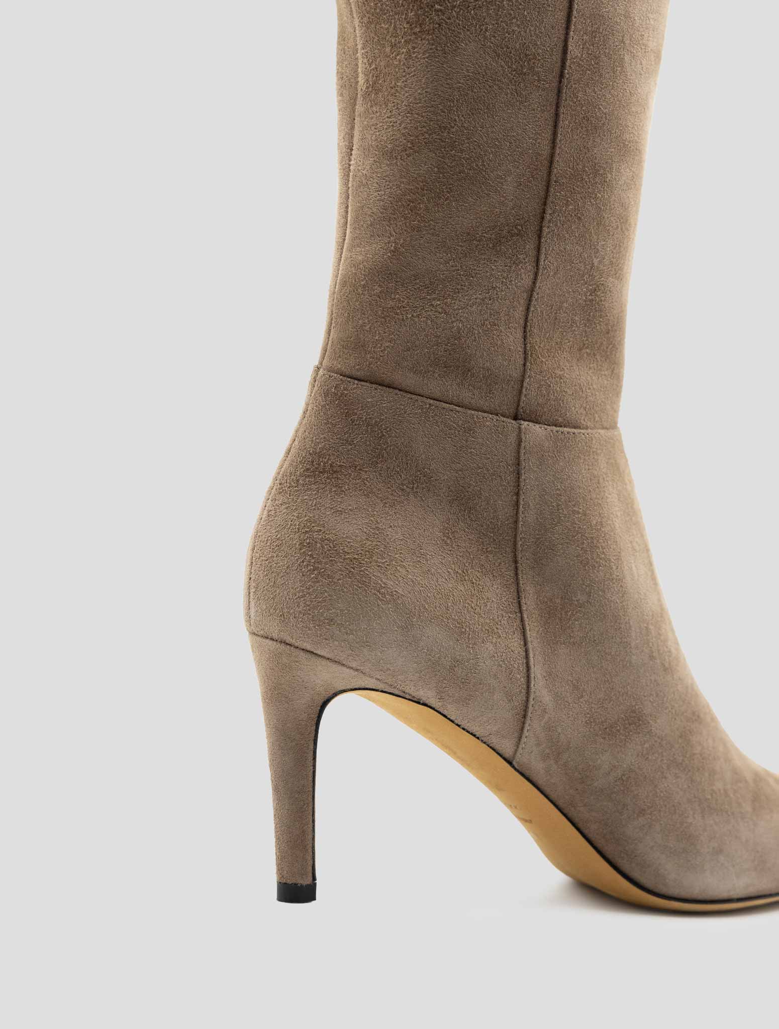 Kiton Brown Leather Suede Boots