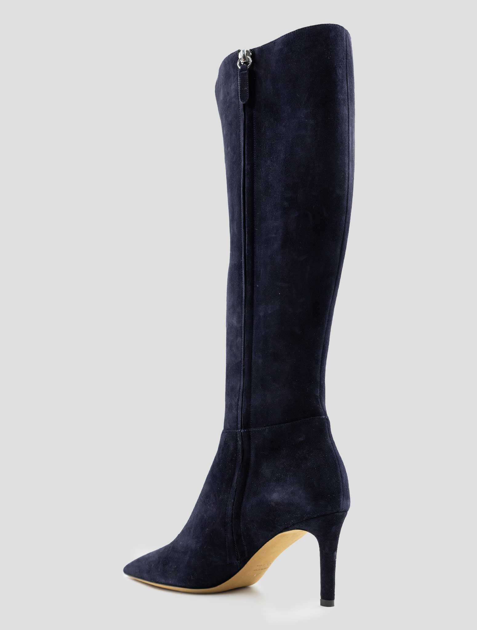 Kiton Blue Leather Suede Boots