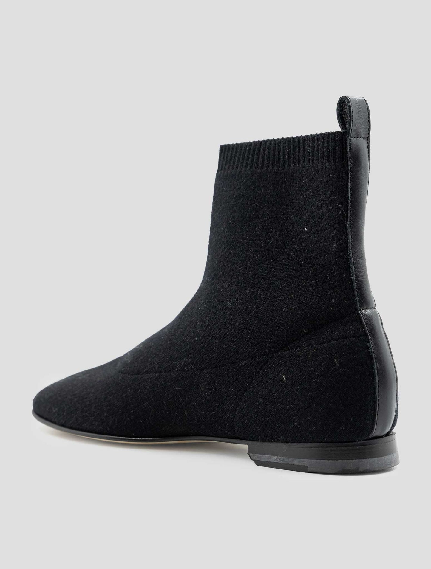 Kiton Black Cashmere Boots