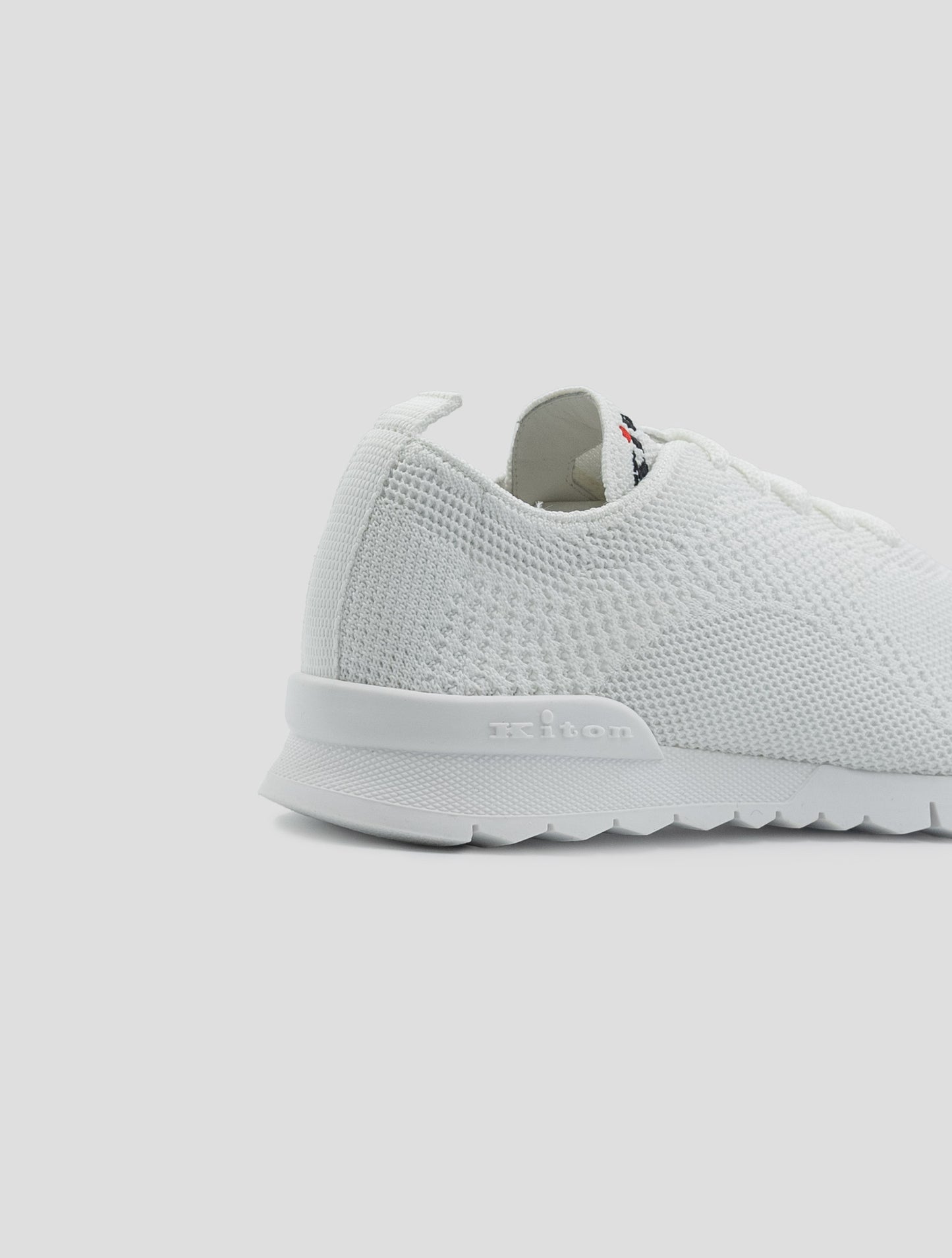 Kiton White Cotton EA Sneakers