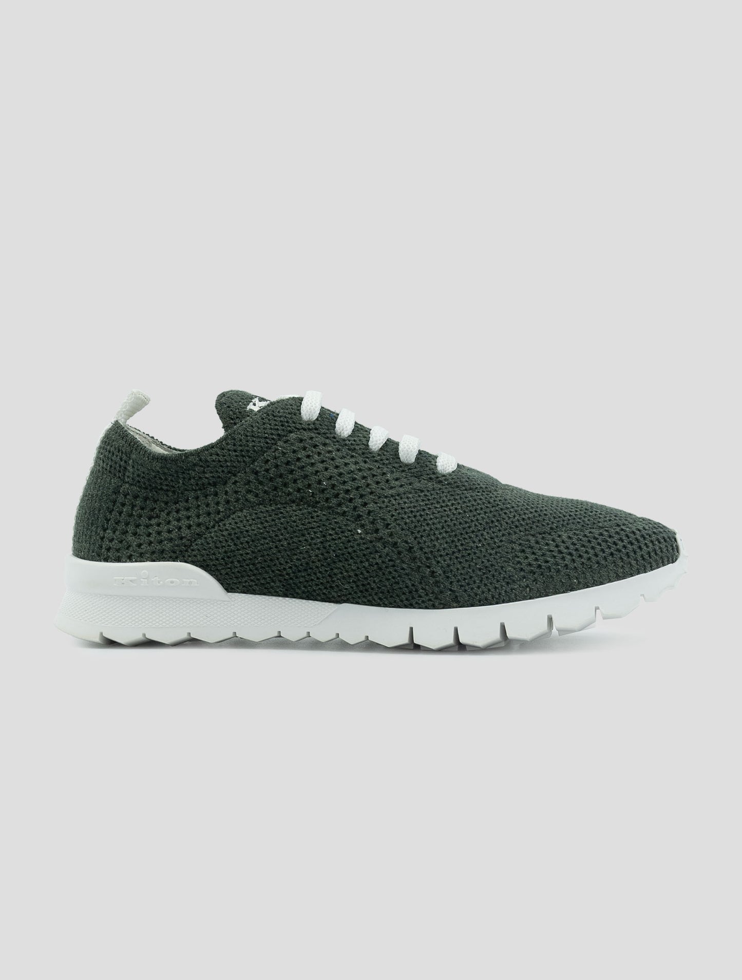 Kiton Green Cashmere Pl Sneakers