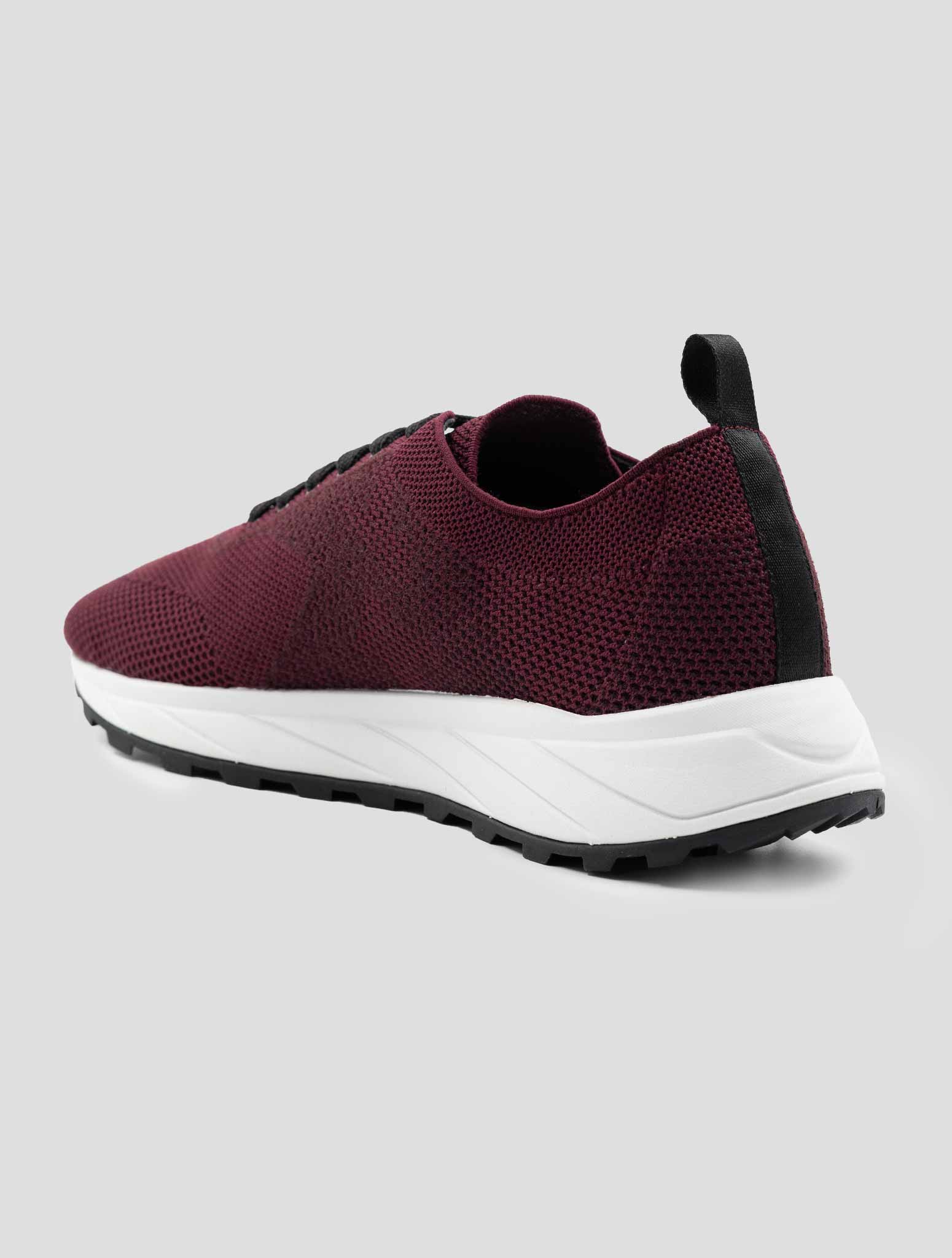 Kiton Bordeaux Pl Tpu Wool Sneakers