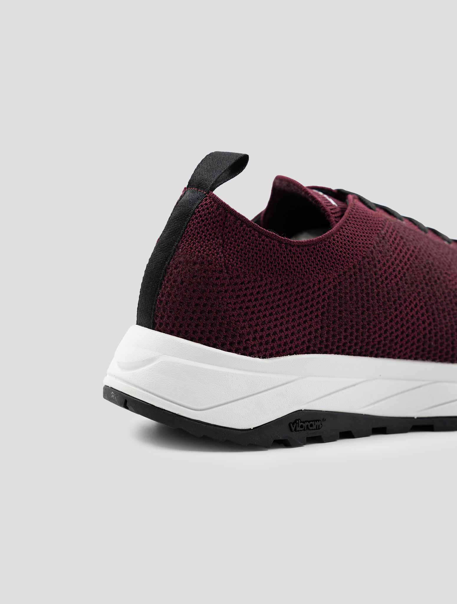 Kiton Bordeaux Pl Tpu Wool Sneakers