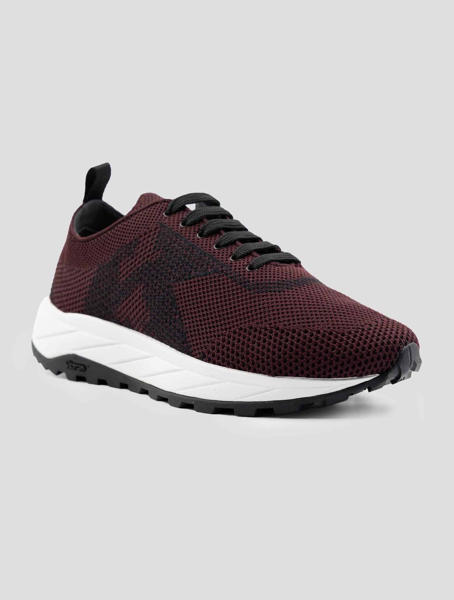Kiton Bordeaux Pl Tpu Wool Sneakers