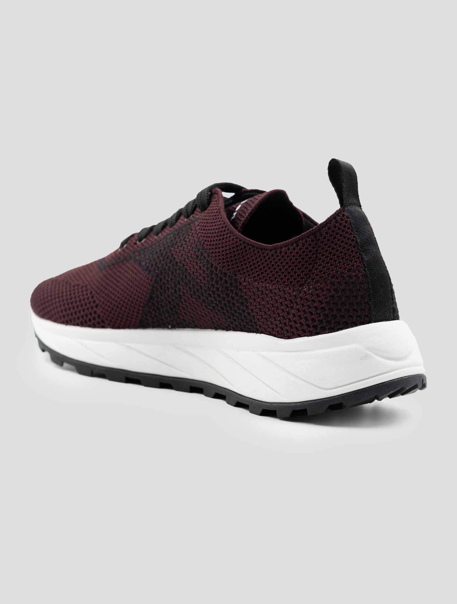 Kiton Bordeaux Pl Tpu Wool Sneakers