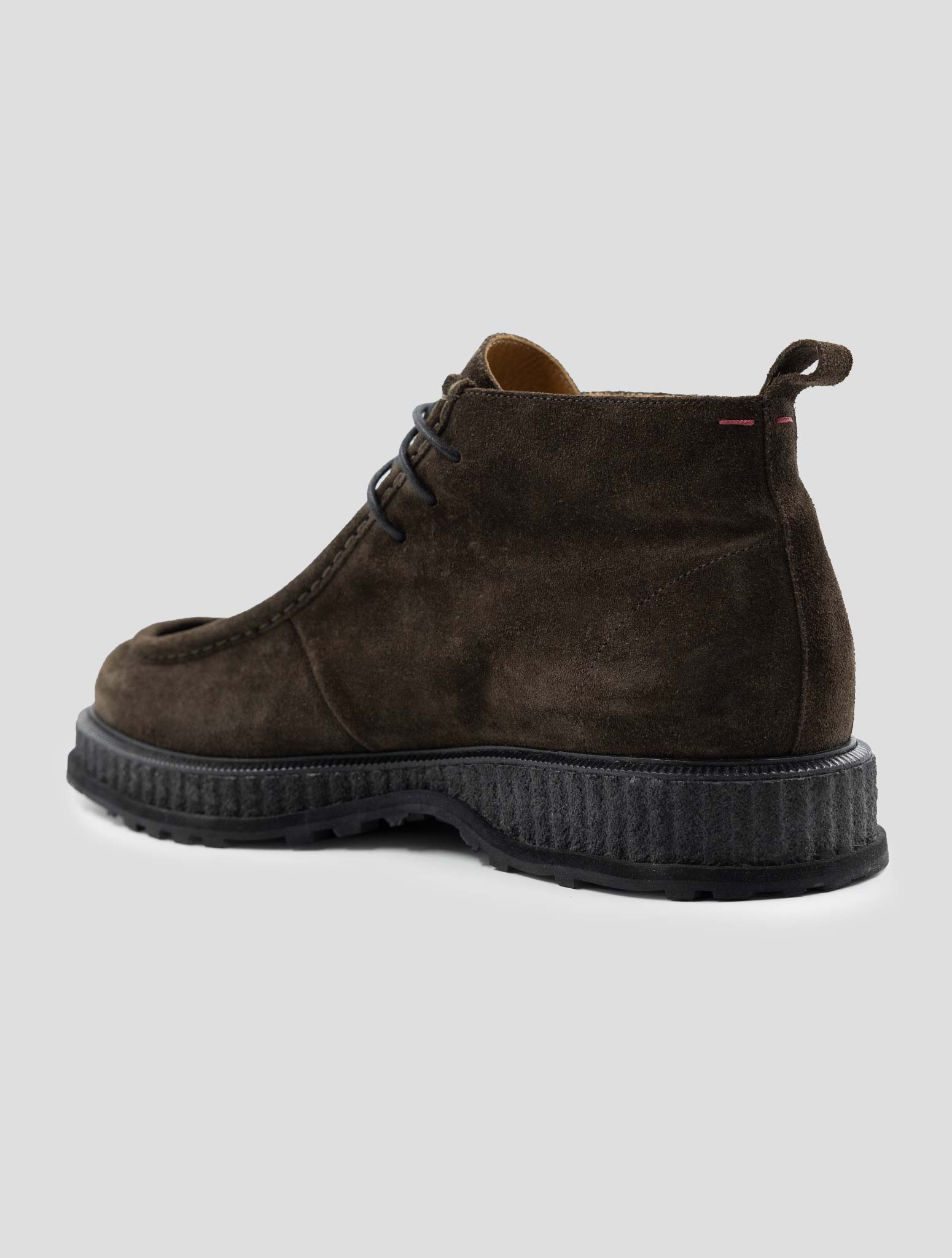 Kiton Brown Leather Suede Boots