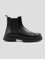 Kiton Black Leather Boots